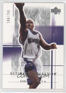 2003-04 Upper Deck Ultimate Collection - [Base] #94 - Chris Webber /750