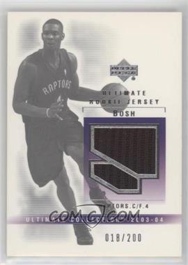 2003-04 Upper Deck Ultimate Collection - Game Jersey #CH-J - Chris Bosh /200