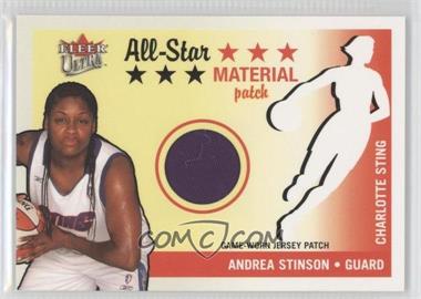 2003 Fleer Ultra WNBA - All-Star - Material Patch #ASP-AS - Andrea Stinson /100