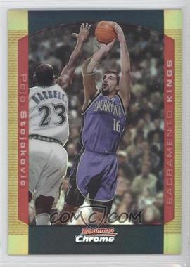 2004-05 Bowman Draft Picks & Prospects - [Base] - Chrome Gold Refractor #25 - Peja Stojakovic /50