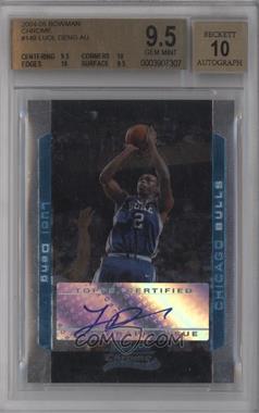 2004-05 Bowman Draft Picks & Prospects - [Base] - Chrome #149 - Rookie Autograph - Luol Deng /250 [BGS 9.5 GEM MINT]