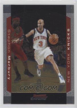 2004-05 Bowman Draft Picks & Prospects - [Base] - Chrome #3 - Stephon Marbury (Guarded by LeBron James)