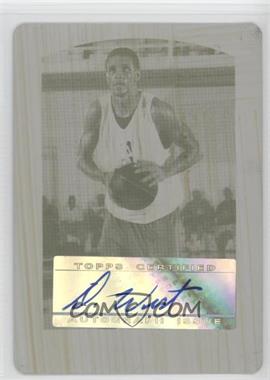2004-05 Bowman Draft Picks & Prospects - [Base] - Printing Plate Yellow Autographed #128.2 - Delonte West (Reverse Negative) /1