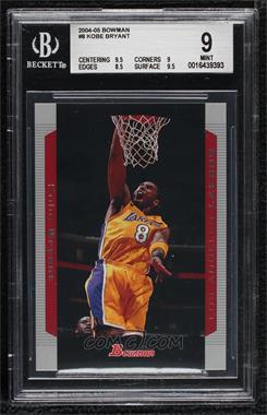 2004-05 Bowman Draft Picks & Prospects - [Base] #8 - Kobe Bryant [BGS 9 MINT]