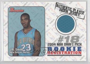 2004-05 Bowman Draft Picks & Prospects - Rookie Registration Jerseys #ROR-JRS - J.R. Smith