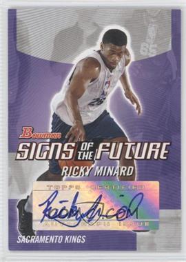 2004-05 Bowman Draft Picks & Prospects - Signs of the Future #SOF-RM - Ricky Minard