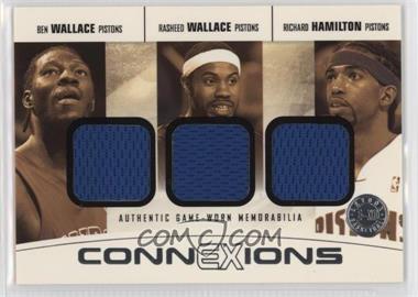 2004-05 E-XL - ConnEXions Triple Jerseys #CX-BW/RW/RH - Ben Wallace, Rasheed Wallace, Richard Hamilton /13