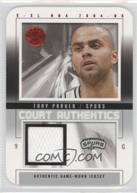 2004-05 E-XL - Court Authentics - Die-Cut #CA-TP - Tony Parker /75