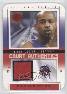 2004-05 E-XL - Court Authentics - Die-Cut #CA-VC - Vince Carter /75