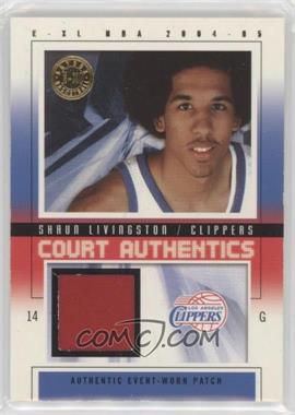 2004-05 E-XL - Court Authentics - Patch Numbered to 50 #CA-SL - Shaun Livingston /50