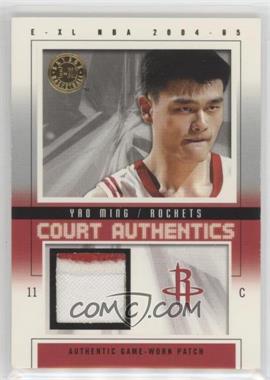 2004-05 E-XL - Court Authentics - Patch Numbered to 50 #CA-YM - Yao Ming /50