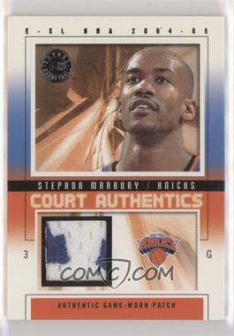 2004-05 E-XL - Court Authentics - Patch #CA-SM - Stephon Marbury /70