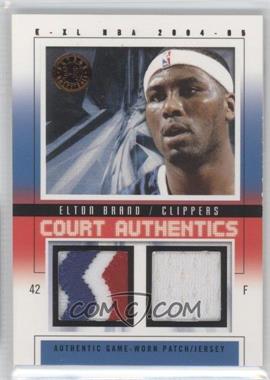 2004-05 E-XL - Court Authentics - Patch/Jersey #CA-EB - Elton Brand /35