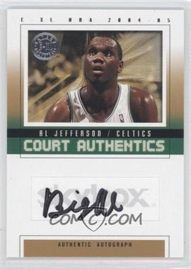 2004-05 E-XL - Court Authentics Autographs - Numbered to 200 #CAA-AJ - Al Jefferson /200