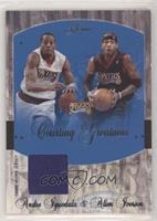 Andre Iguodala, Allen Iverson (Andre Iguodala Jersey) #/150