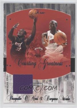 2004-05 Flair - Courting Greatness - Jerseys #CG-SON - Shaquille O'Neal, Dwyane Wade (Shaquille O'Neal Jersey) /150