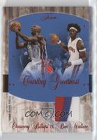 Chauncey Billups, Ben Wallace (Ben Wallace Jersey) #/50