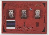 Peja Stojakovic, Chris Webber, Mike Bibby, Phil Ford, Nate Archibald #/99