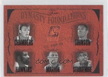2004-05 Flair - Dynasty Foundations #PHSU - Tom Chambers, Kevin Johnson, Connie Hawkins, Shawn Marion, Amar'e Stoudemire /500