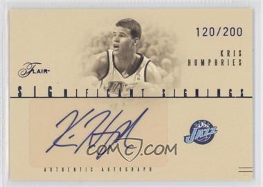 2004-05 Flair - Significant Signings #SS-KH - Kris Humphries /200