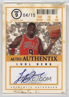 2004-05 Fleer Authentix - Auto Authentix - Numbered to 15 #AA-LD - Luol Deng /15