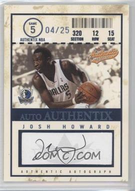 2004-05 Fleer Authentix - Auto Authentix - Numbered to 25 #AA-JH - Josh Howard /25