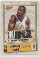 Ticket to the Pros - Romain Sato #/50