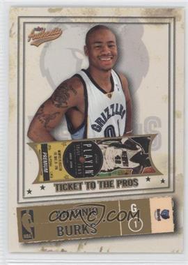 2004-05 Fleer Authentix - [Base] #105 - Ticket to the Pros - Antonio Burks /750