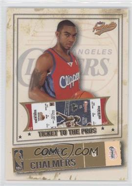 2004-05 Fleer Authentix - [Base] #108 - Ticket to the Pros - Lionel Chalmers /750