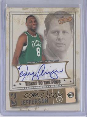 2004-05 Fleer Authentix - [Base] #137 - Ticket to the Pros - Al Jefferson (Danny Ainge Autograph) /200