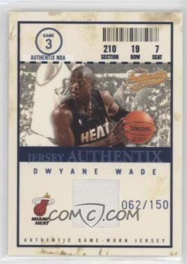 2004-05 Fleer Authentix - Jersey Authentix - Numbered to 150 #JA-DW - Dwyane Wade /150