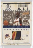 Jason Richardson #/25