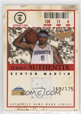 2004-05 Fleer Authentix - Jersey Authentix #JA-KM.2 - Kenyon Martin /175