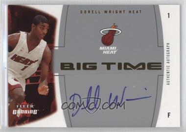 2004-05 Fleer Genuine - Big Time Autographs - Gold #BTA/DW - Dorell Wright /50