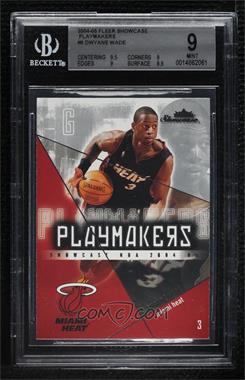 2004-05 Fleer Showcase - Playmakers #6PM - Dwyane Wade [BGS 9 MINT]