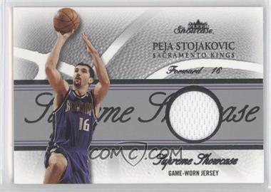 2004-05 Fleer Showcase - Supreme Showcase - Silver Jersey #SS-PS - Peja Stojakovic /100
