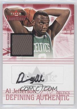 2004-05 Fleer Throwbacks - Defining Authentic - Jersey Autographs #DAA-AJ - Al Jefferson /149