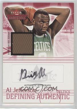 2004-05 Fleer Throwbacks - Defining Authentic - Jersey Autographs #DAA-AJ - Al Jefferson /149