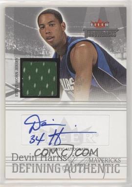 2004-05 Fleer Throwbacks - Defining Authentic - Silver Jersey Autographs #DAA-DH - Devin Harris /50