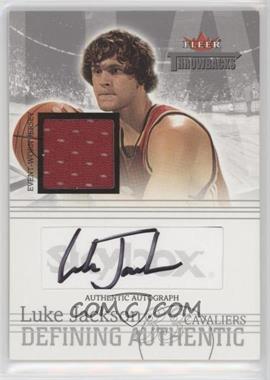 2004-05 Fleer Throwbacks - Defining Authentic - Silver Jersey Autographs #DAA-LJ - Luke Jackson /50