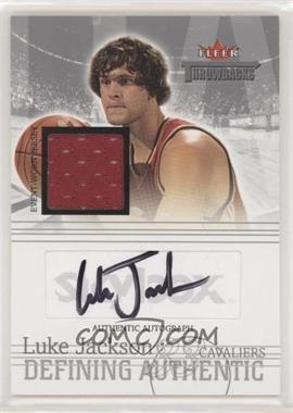 2004-05 Fleer Throwbacks - Defining Authentic - Silver Jersey Autographs #DAA-LJ - Luke Jackson /50