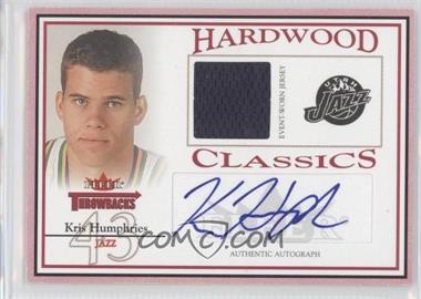 2004-05 Fleer Throwbacks - Hardwood Classics - Jersey Autographs #HCA-KH - Kris Humphries /249