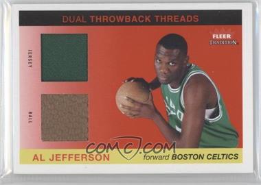 2004-05 Fleer Tradition - Dual Throwback Threads - Jersey Ball #DTT-AJ - Al Jefferson /50