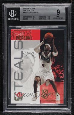 2004-05 Fleer Ultra - 10 for 10 #8TT - Allen Iverson [BGS 9 MINT]