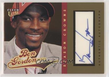 2004-05 Fleer Ultra - Season Crowns - Gold Autographs #SC-BG - Ben Gordon /15