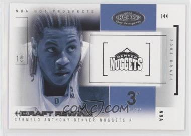 2004-05 Hoops Hot Prospects - Draft Rewind #23 DR - Carmelo Anthony