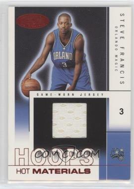 2004-05 Hoops Hot Prospects - Hot Materials - Red Hot #HM-SF - Steve Francis /50