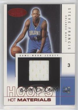 2004-05 Hoops Hot Prospects - Hot Materials - Red Hot #HM-SF - Steve Francis /50