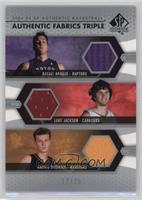 Rafael Araujo, Luke Jackson, Andris Biedrins #/25