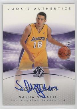 2004-05 SP Authentic - [Base] #161 - Rookie Authentics - Sasha Vujacic /1499